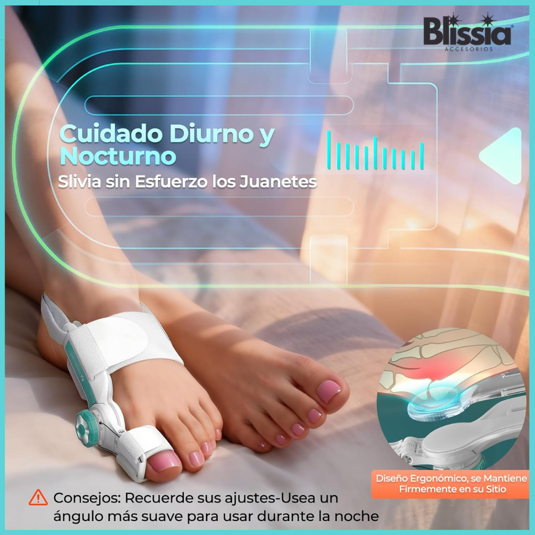 Corrector de Juanetes Ajustable con Botón - Separador de Dedos para Aliviar Presión y Rozaduras en el Pie