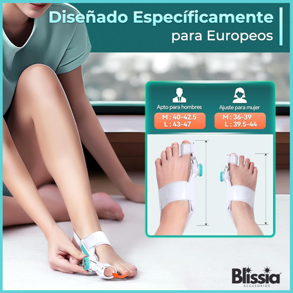 Corrector de Juanetes Ajustable con Botón - Separador de Dedos para Aliviar Presión y Rozaduras en el Pie