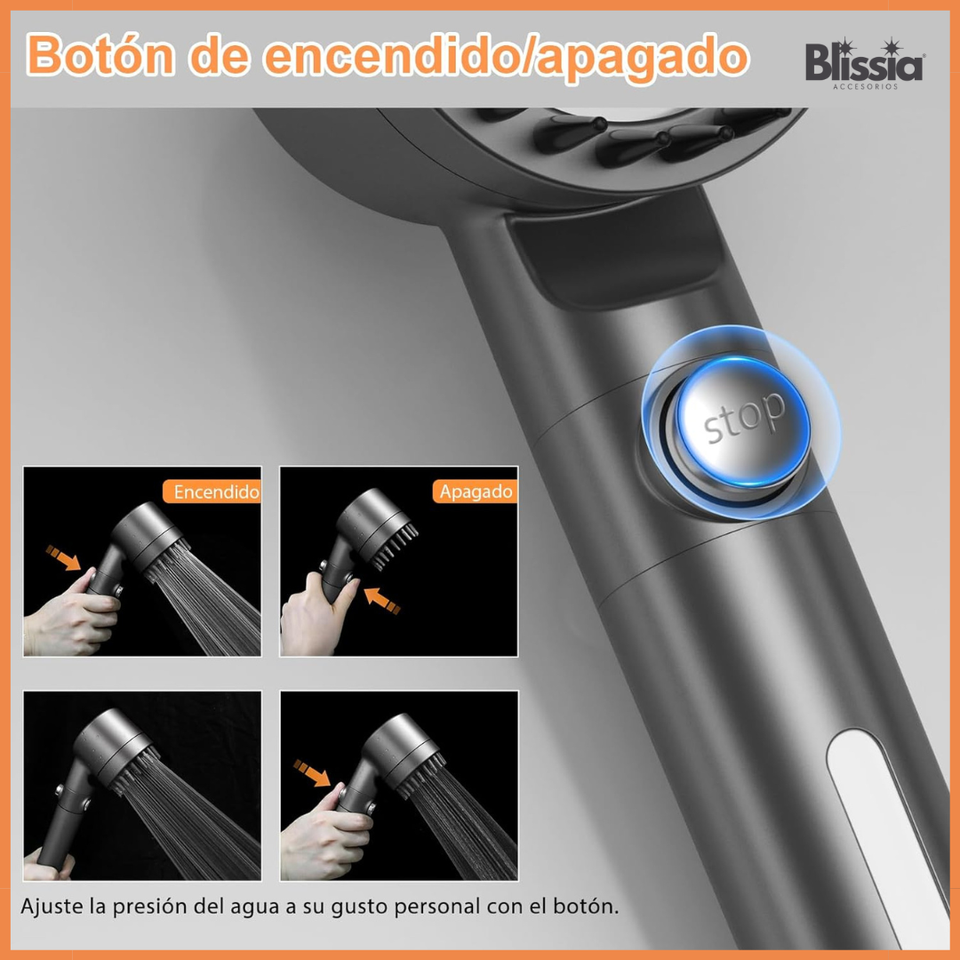 ALCACHOFA DE DUCHA ANTI-IMPUREZAS - BLISSIA