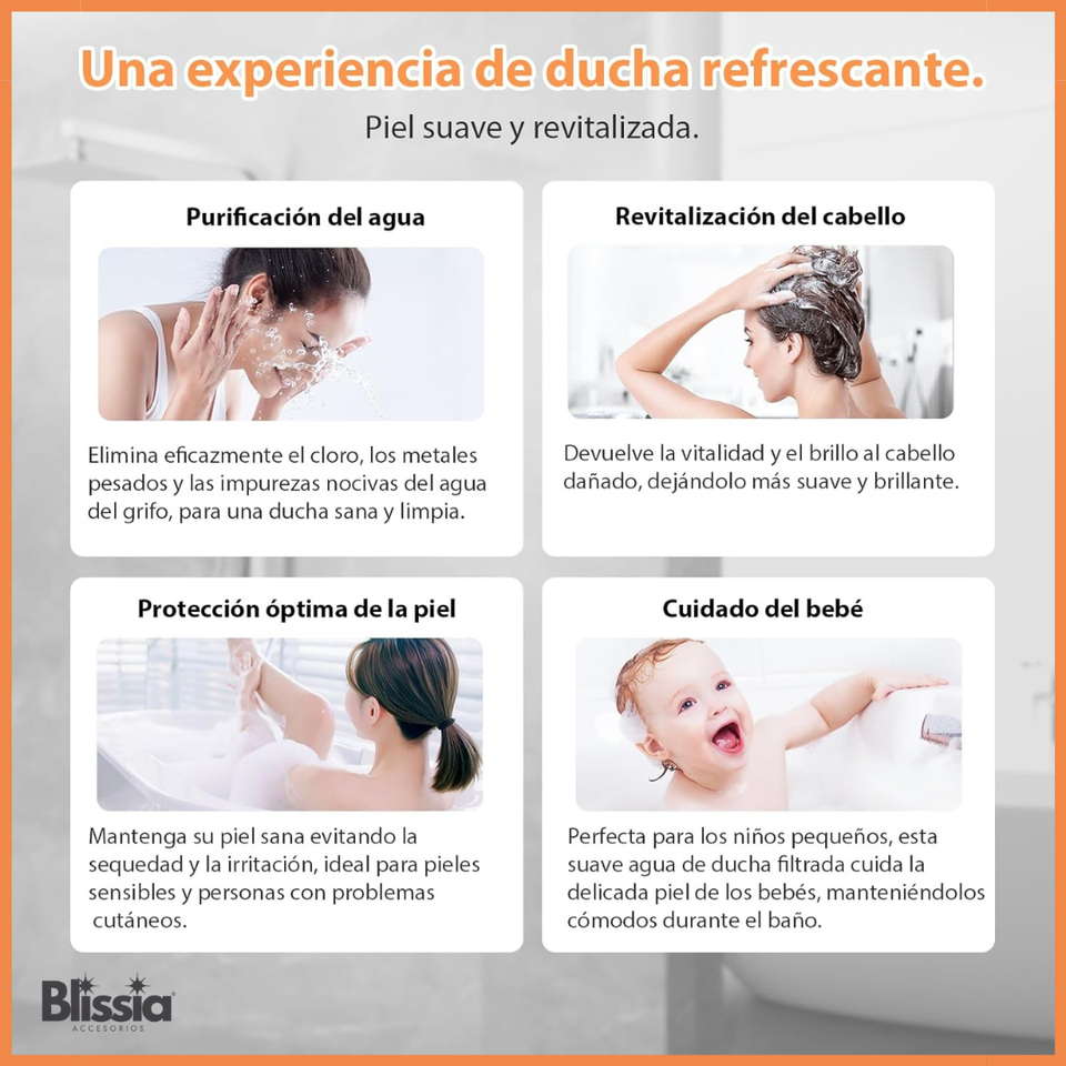 ALCACHOFA DE DUCHA ANTI-IMPUREZAS - BLISSIA