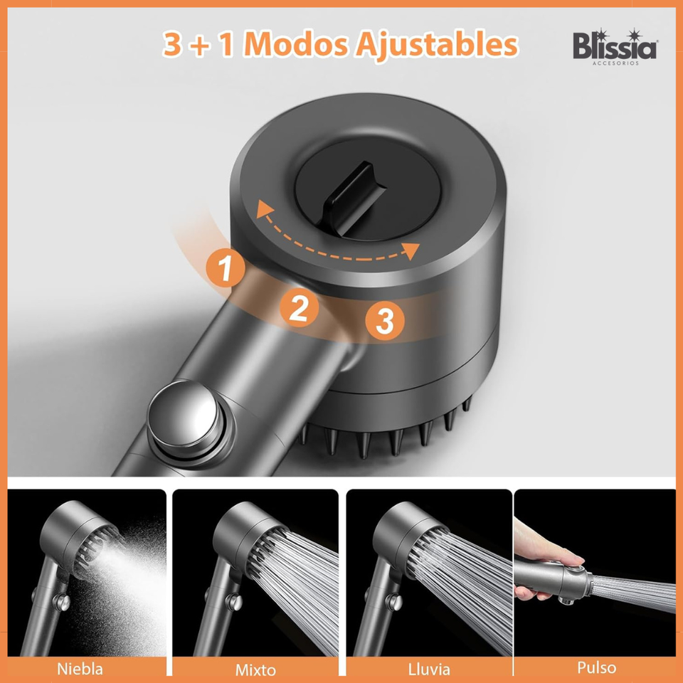 ALCACHOFA DE DUCHA ANTI-IMPUREZAS - BLISSIA