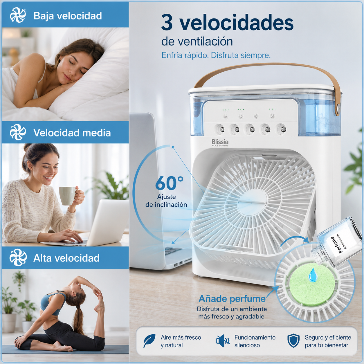 BreezeGo™ - Enfriador portátil 4 en 1 para crear tu zona de frescor personal