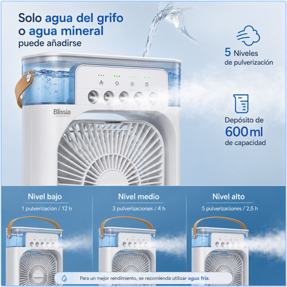 BreezeGo™ - Enfriador portátil 4 en 1 para crear tu zona de frescor personal