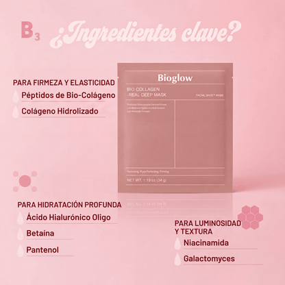 Mascarilla facial de Bio Colágeno