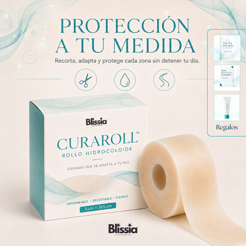 CURAROLL™ – (2 Unidades) Rollo Hidrocoloide Recortable para Granos, Espinillas, Rozaduras, Ampollas y Piel Superficial Irritada